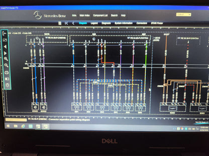 Dell Latitude diagnostic laptop running Xentry 2023