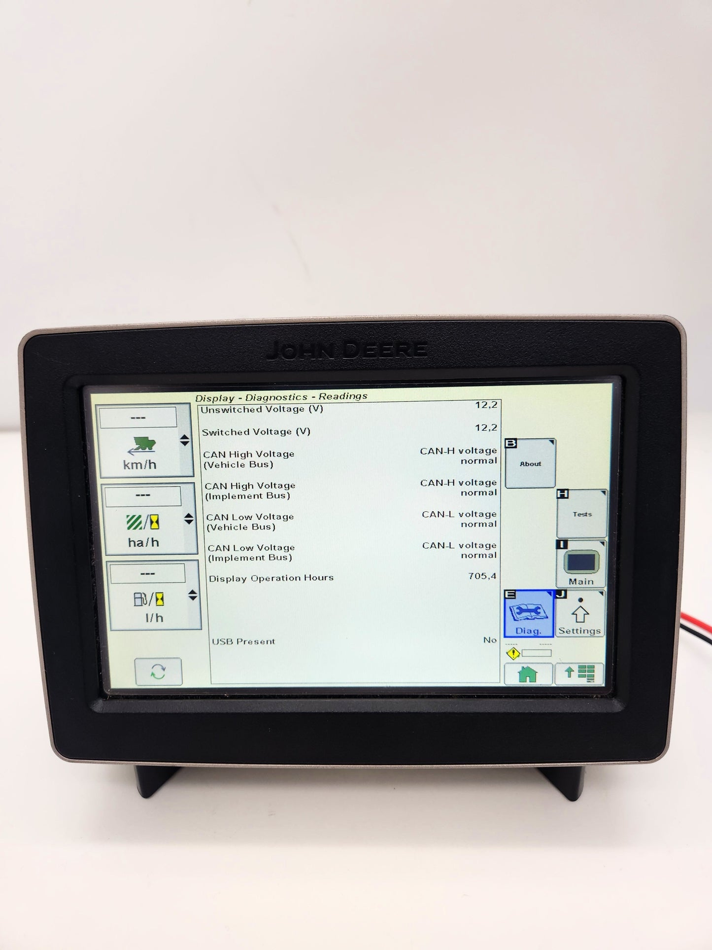 John Deere Secondary Display Touch PFA10727 with active licenses