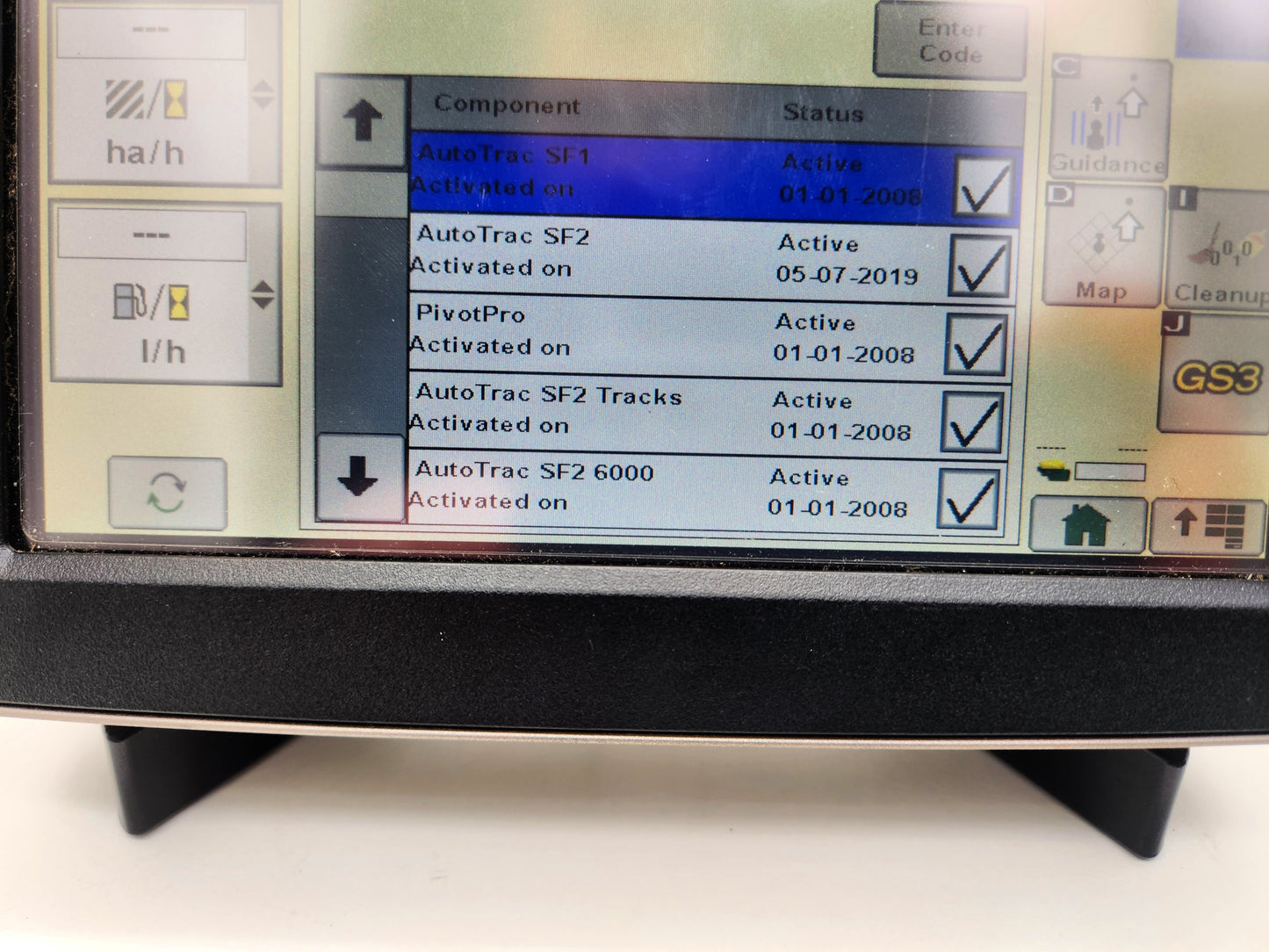 John Deere Secondary Display Touch PFA10727 with active licenses