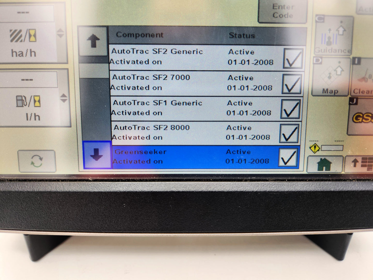 John Deere Secondary Display Touch PFA10727 with active licenses