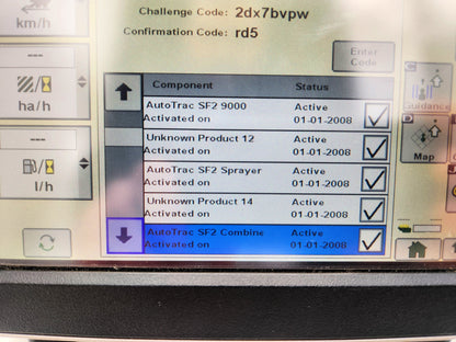 John Deere Secondary Display Touch PFA10727 with active licenses