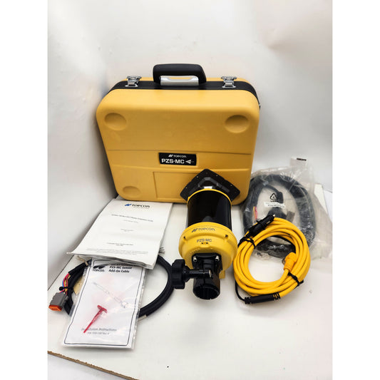 Complete Topcon PZS-MC and PG-S3 kit with cables, manual, and hard case.