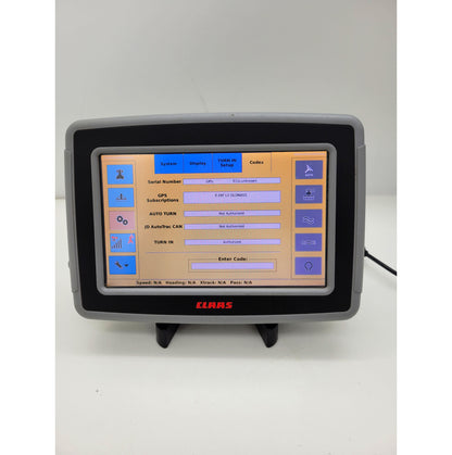 CLAAS Terminal S7 codes menu verifying eDif L2 GLONASS authorization