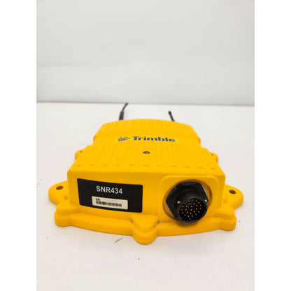 Trimble SNR434 front view showing 16-pin system connector.