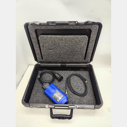 John Deere EDL v2 Diagnostic Adapter kit with cables and black protective case.