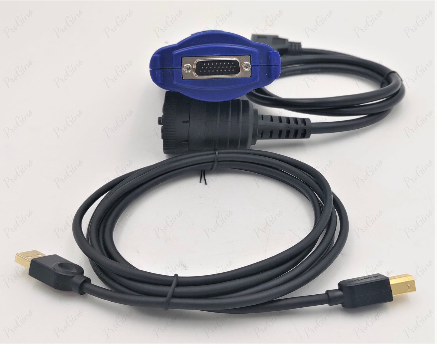 John Deere EDL v2 Diagnostic Adapter kit with cables and black protective case
