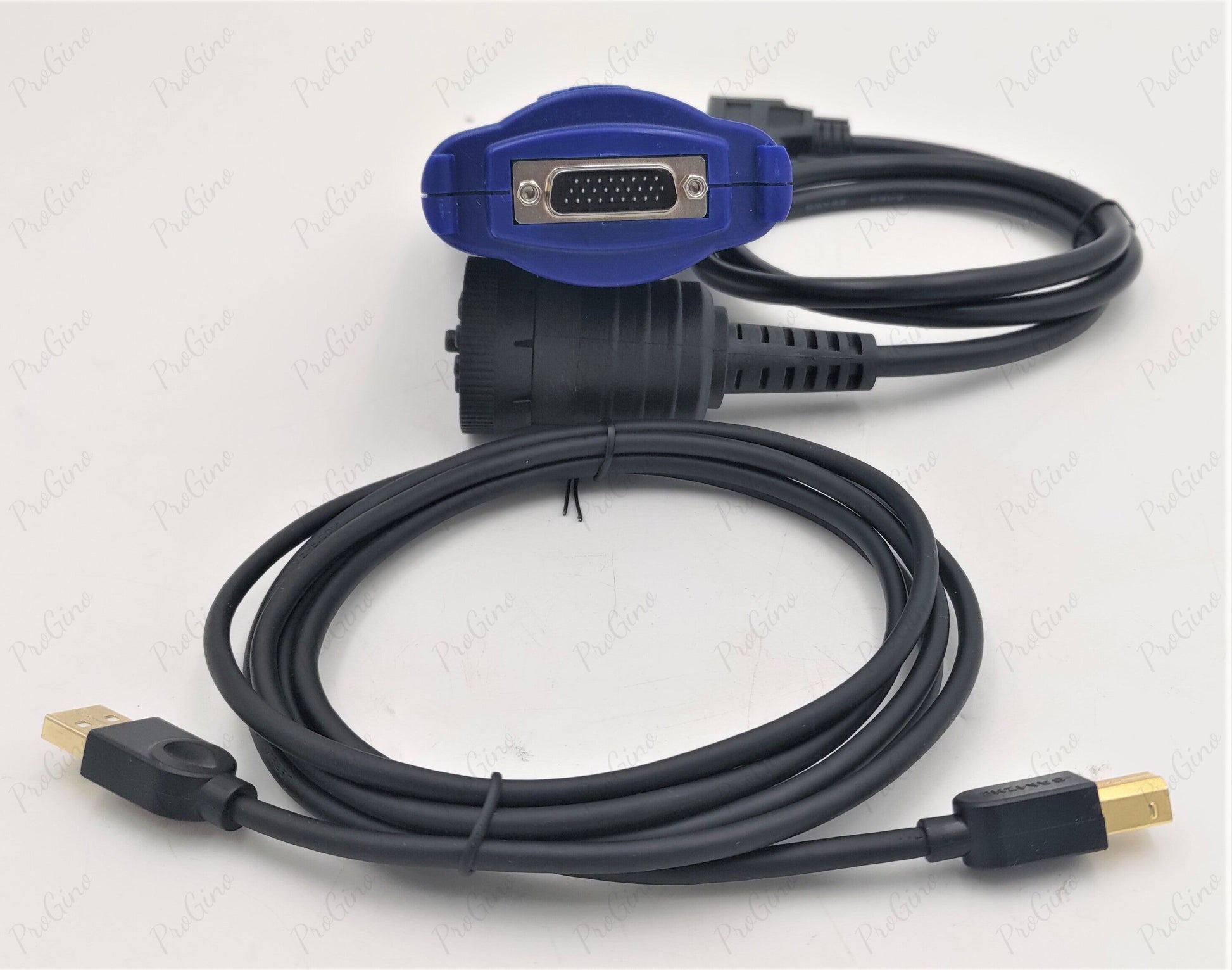 John Deere EDL v2 Diagnostic Adapter kit with cables and black protective case