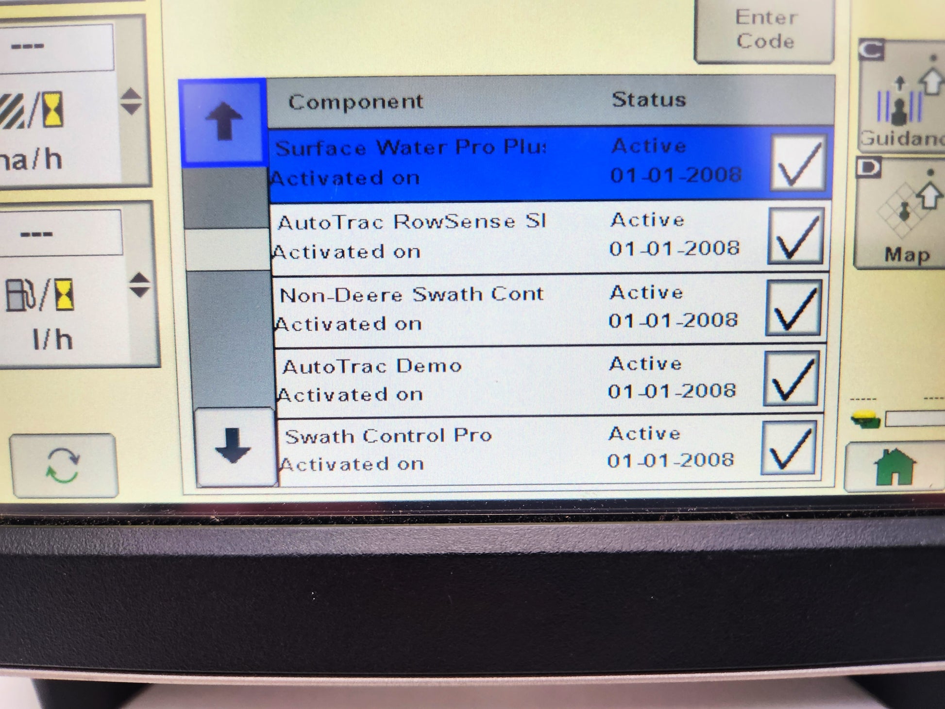John Deere Secondary Display Touch PFA10727 with active licenses