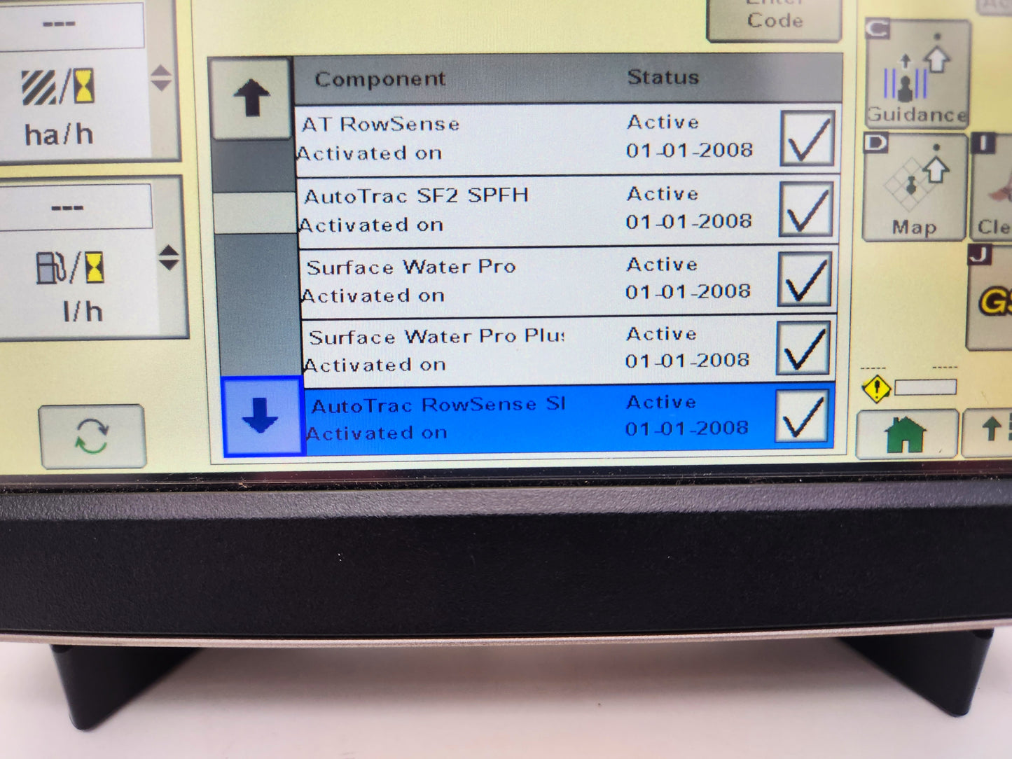 John Deere Secondary Display Touch PFA10727 with active licenses