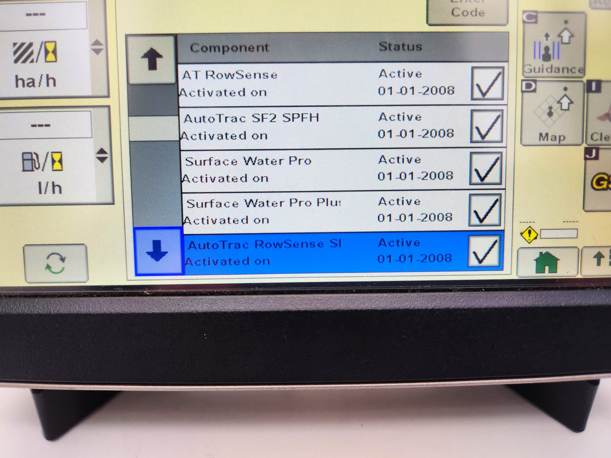 John Deere Secondary Display Touch PFA10727 with active licenses